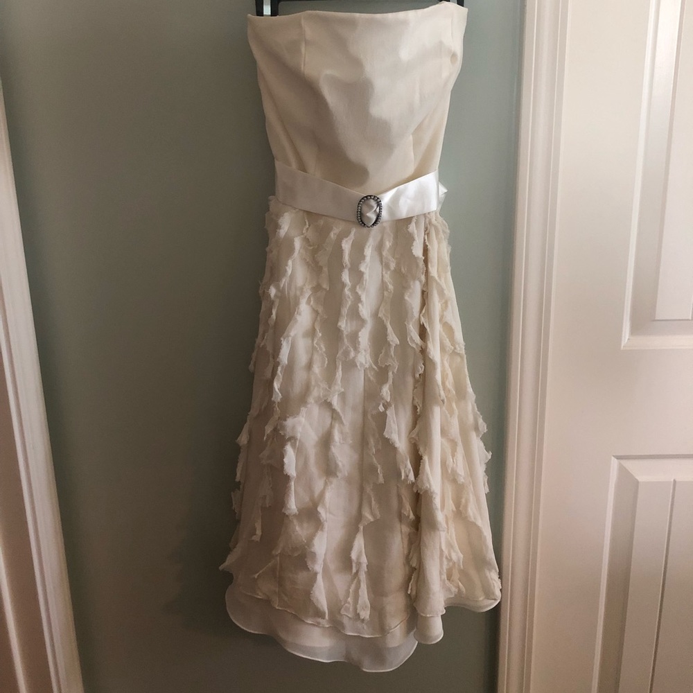 White House Black Market/ Waterfall Cocktail Dress